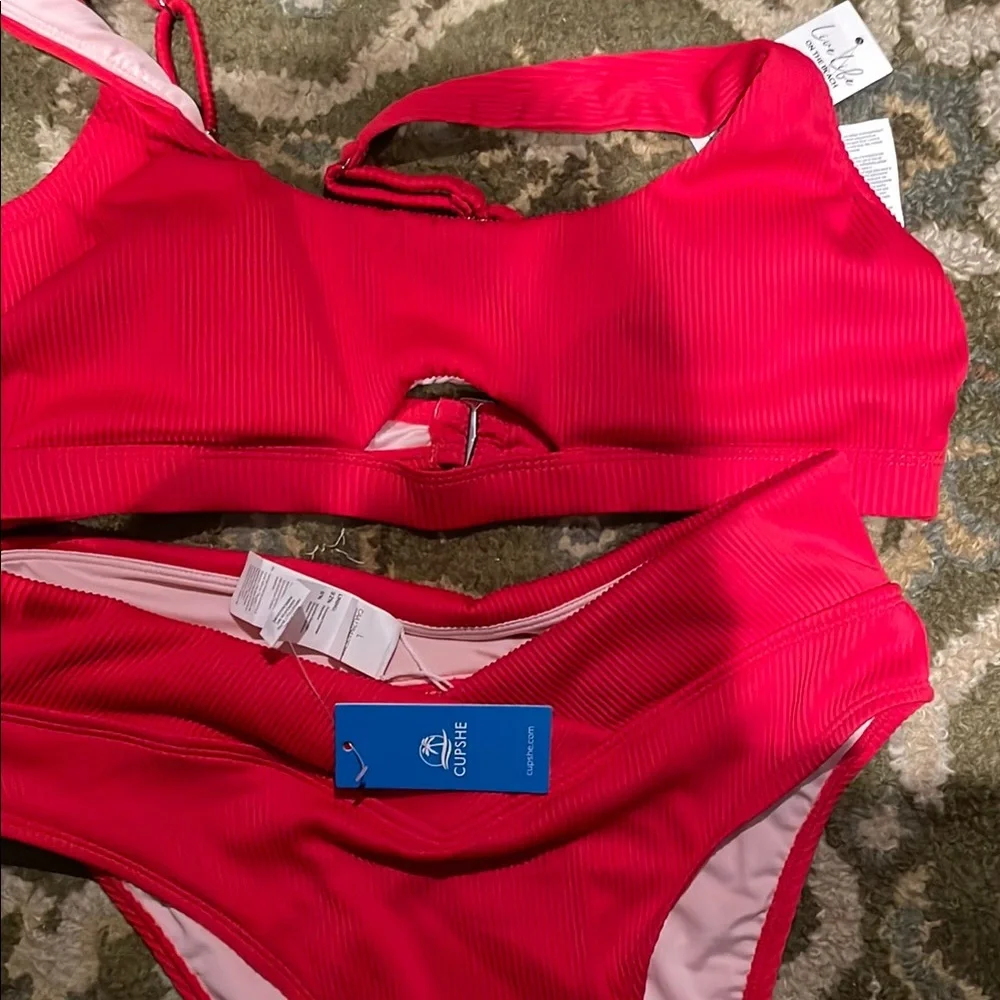 Red Bikini Set - Picture 2 of 5